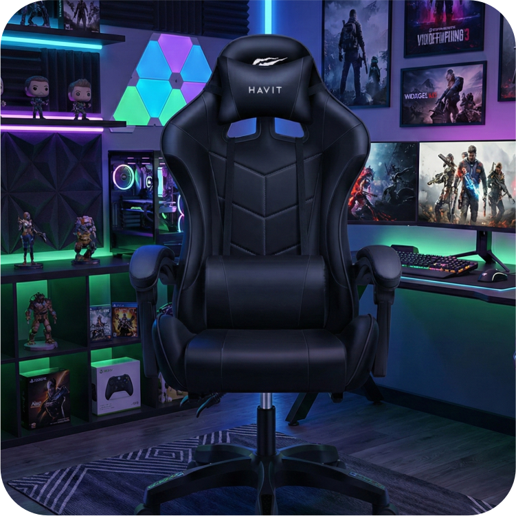Havit GC305 | Silla Gamer Ergonómica Reclinable