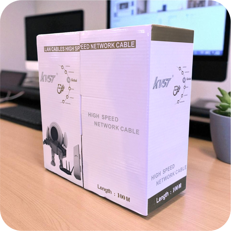 Cable SFTP Cat.5e 100 metros con doble blindaje lámina y malla para redes industriales y oficina