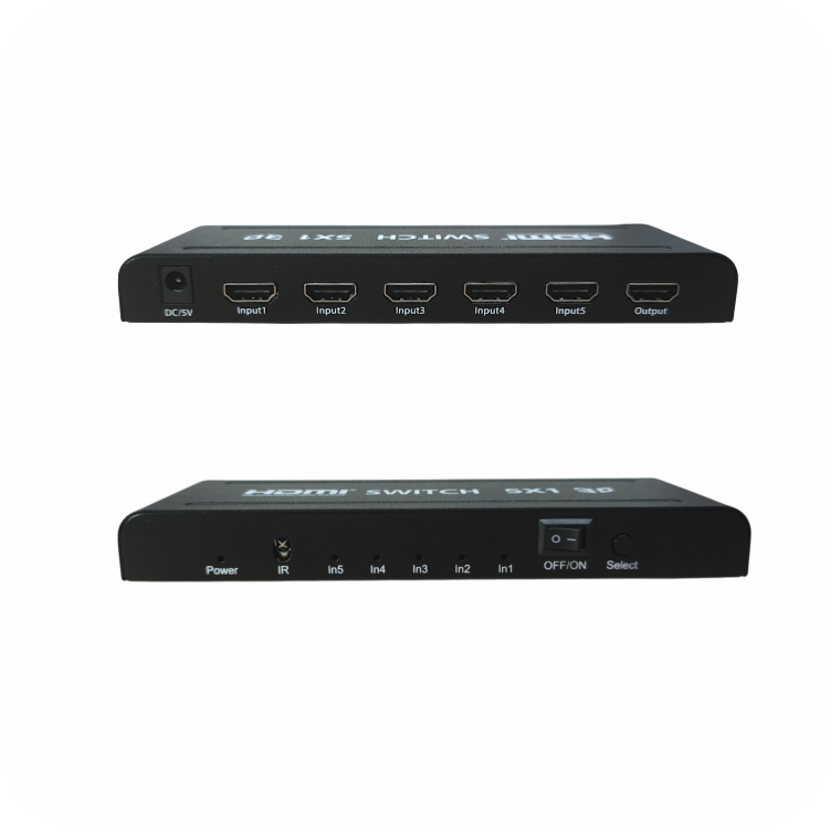 Switch HDMI con control remoto para múltiples dispositivos