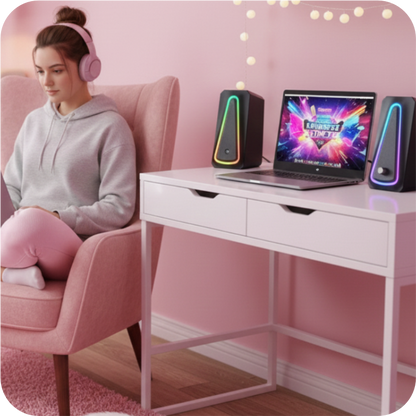 Parlantes Gamer Havit SK208 PRO RGB