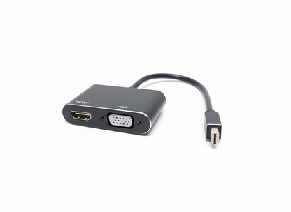 Adaptador convertidor Mini DisplayPort a HDMI y VGA 4K para MacBook Surface y laptop