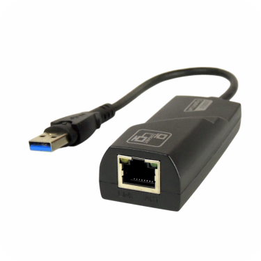 adaptador de red de puerto usb negro 