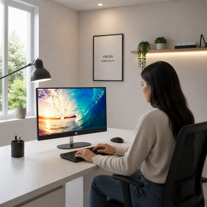 All in One HP 24-CR0332LA con procesador Intel Core i3 N300, 8GB RAM y SSD de 512GB
