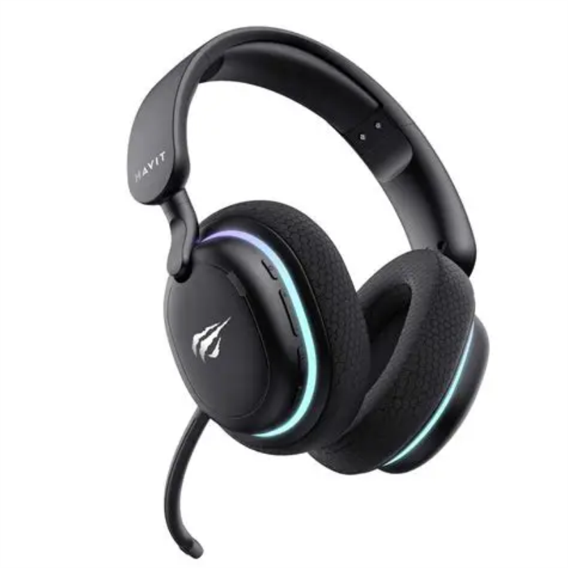 Audífonos gamer Havit Fuxi H7 inalámbricos RGB
