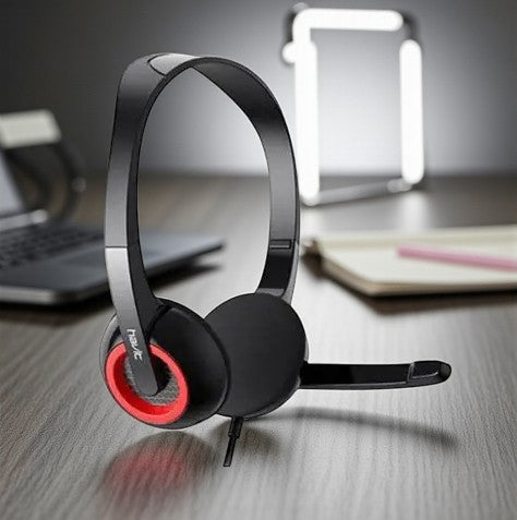 Audífonos Havit H202D con micrófono ajustable y conexión 3.5mm para PC, laptop y consola