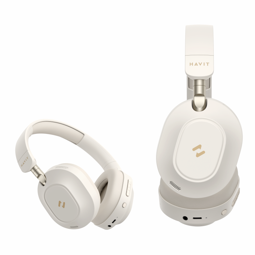 Audífonos inalámbricos H668BT over-ear con cancelación de ruido ANC y Bluetooth plegables