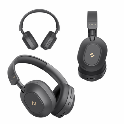 Audífonos inalámbricos H668BT over-ear con cancelación de ruido ANC y Bluetooth plegables