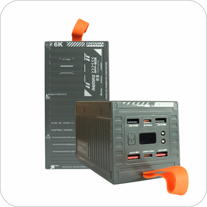 bateria portatil remax con multiples puertos usb y tipo c 