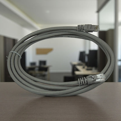 Cable de red UTP PatchCord Cat.6 100% cobre con conectores RJ45 para router switch y PC