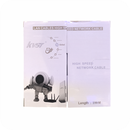 Cable SFTP Cat.5e 100 metros con doble blindaje lámina y malla para redes industriales y oficina