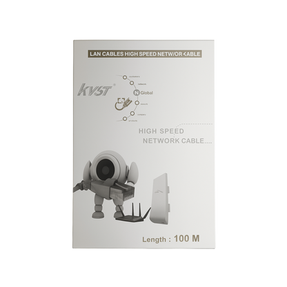 Cable SFTP Cat.5e 100 metros con doble blindaje lámina y malla para redes industriales y oficina
