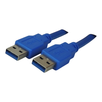 Cable USB A macho a USB A macho AM/AM para transferencia de datos USB 2.0 con conectores reforzados
