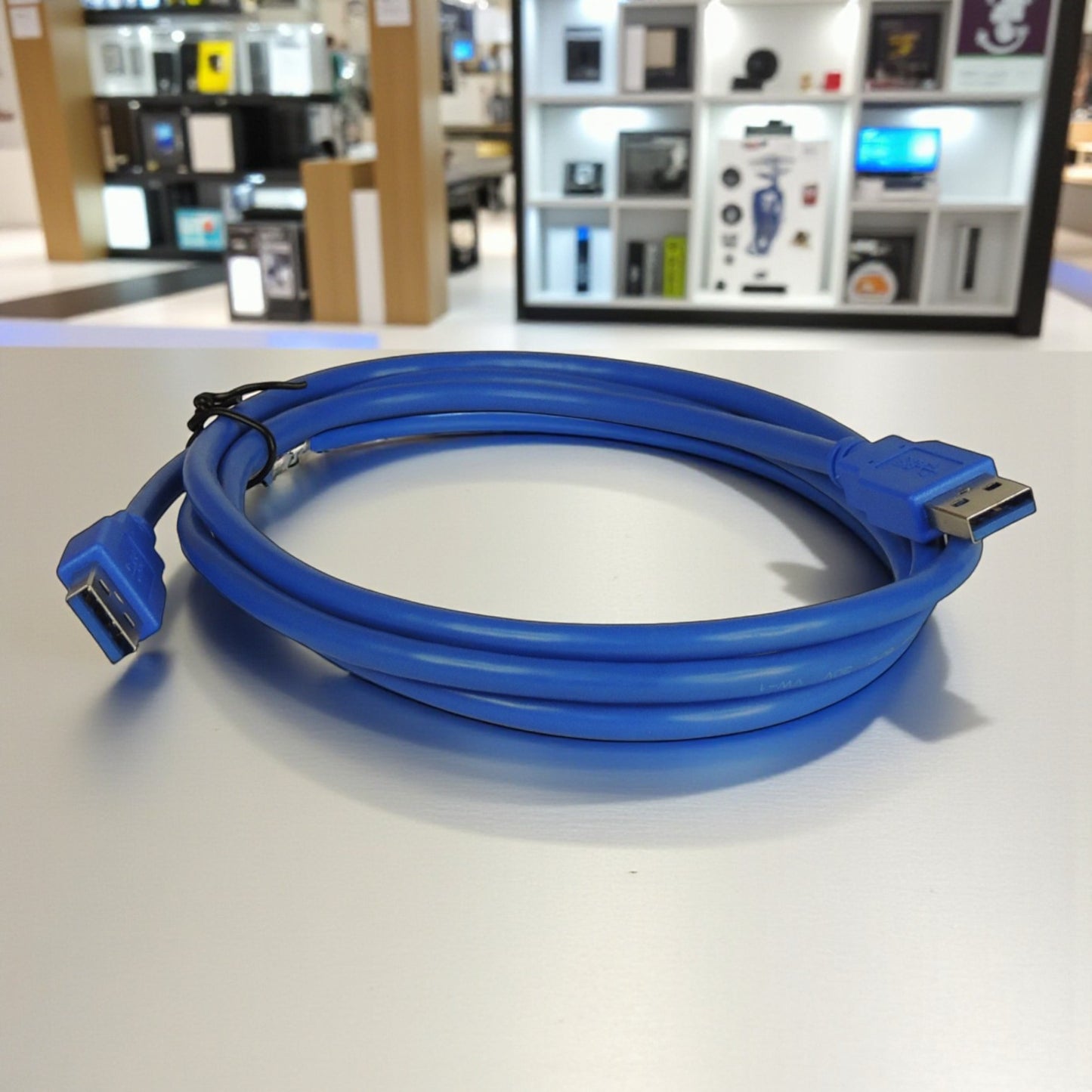 Cable USB A macho a USB A macho AM/AM para transferencia de datos USB 2.0 con conectores reforzados