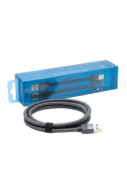 Cable USB-C a USB-C 120W trenzado con carga ultra rápida y protección inteligente de batería