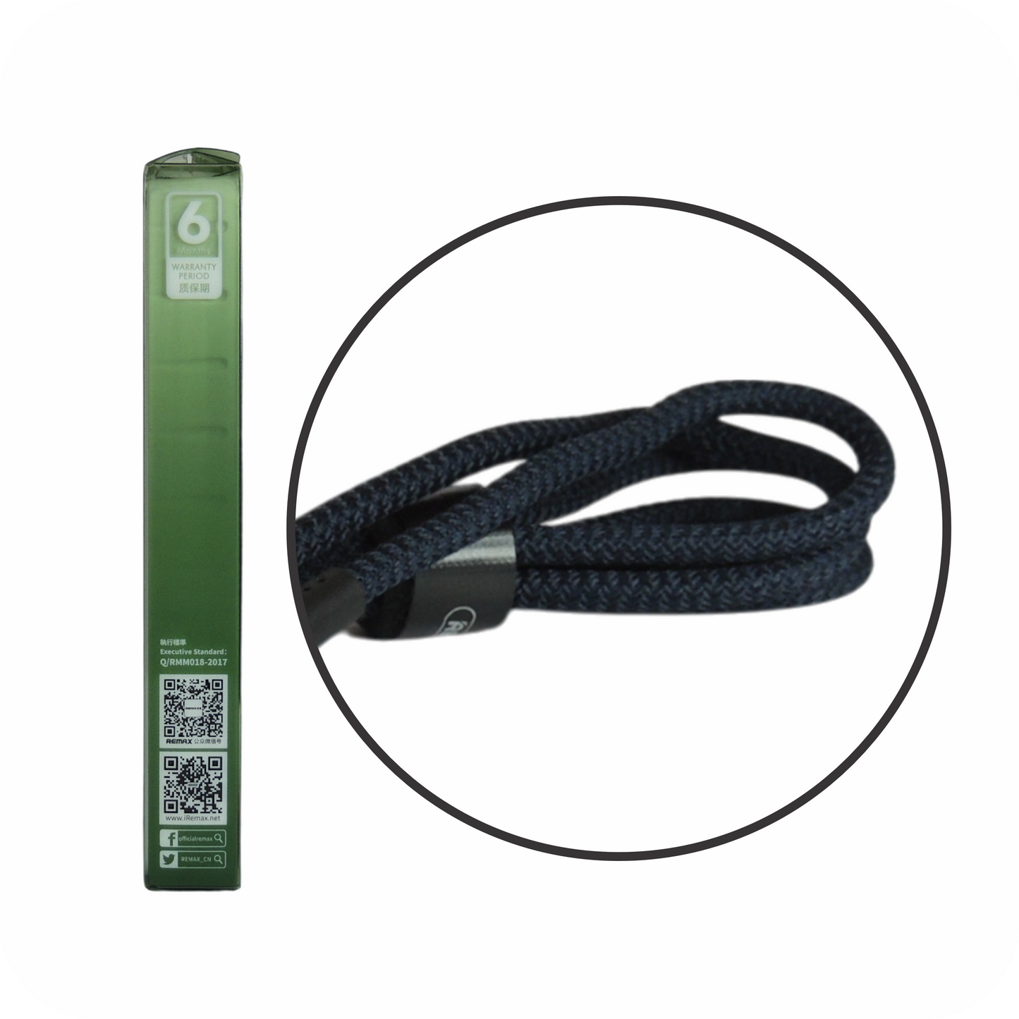  cable usb de material trenzado y resistente
