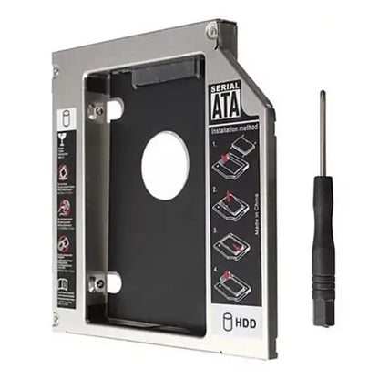 Caddy 2.5" Jaltech adaptador HDD SSD para reemplazar unidad óptica de laptop 9.5mm