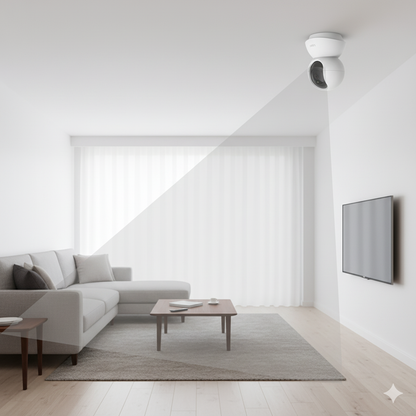 Cámara de seguridad interior TP-Link Tapo C210 2K 360 grados con visión nocturna y audio bidireccional