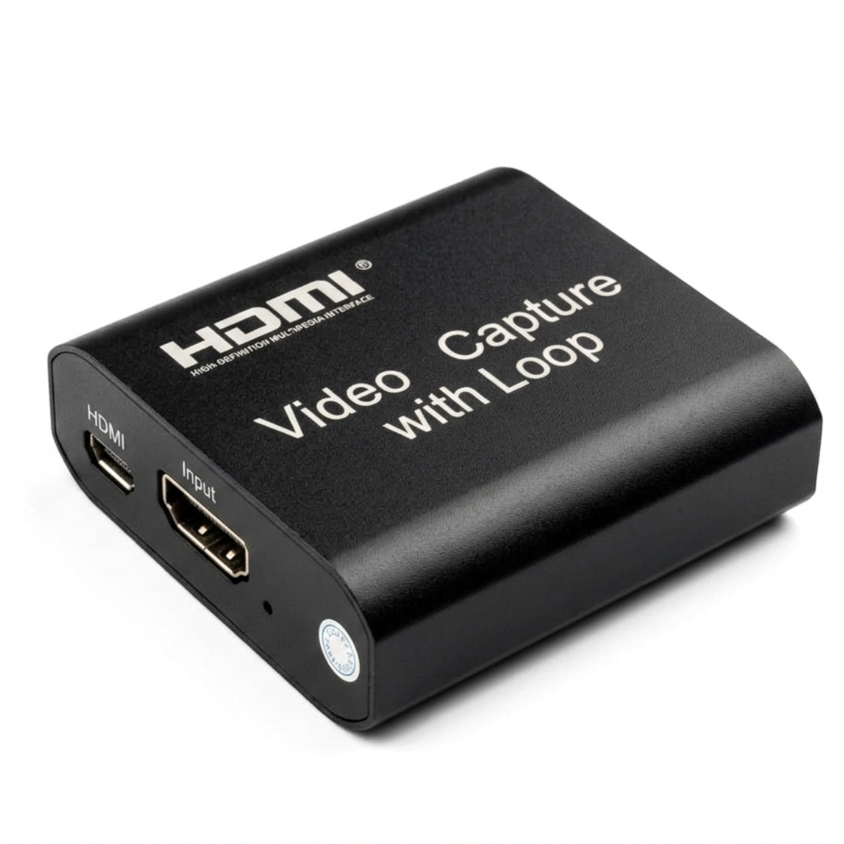 Capturadora de video HDMI 4K con loop out para streaming y grabación por USB
