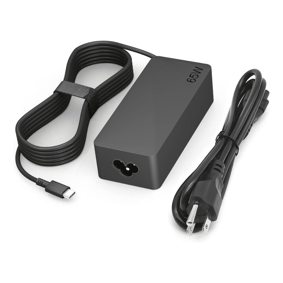 Cargador Lenovo USB-C 45W para laptop compatible con ThinkPad IdeaPad y Yoga