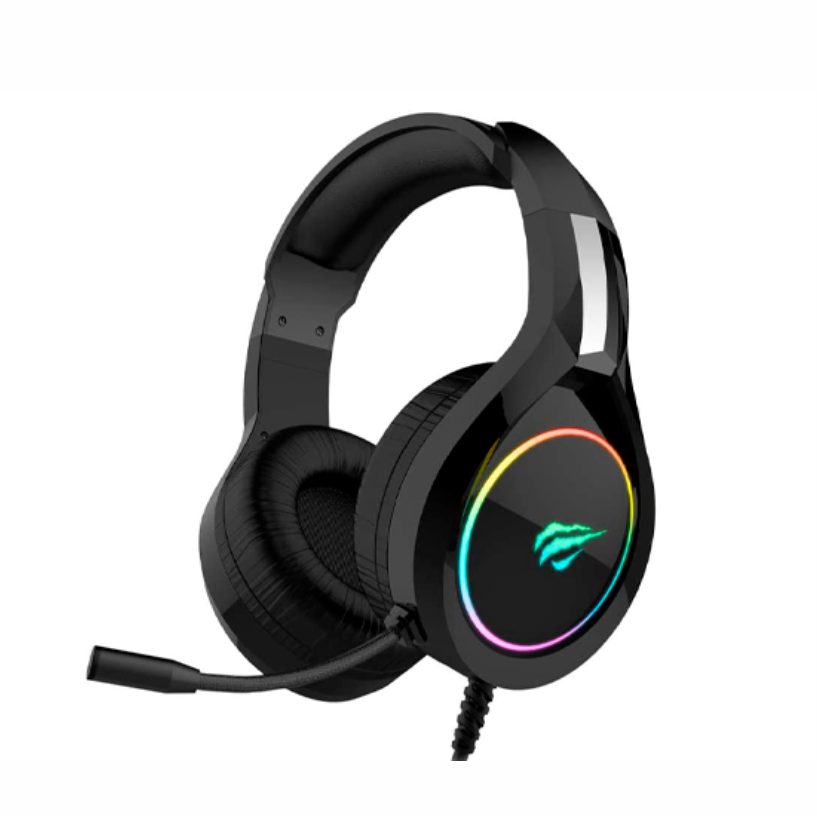 Headset gamer Havit HV-H2232D estéreo con iluminación RGB y micrófono flexible