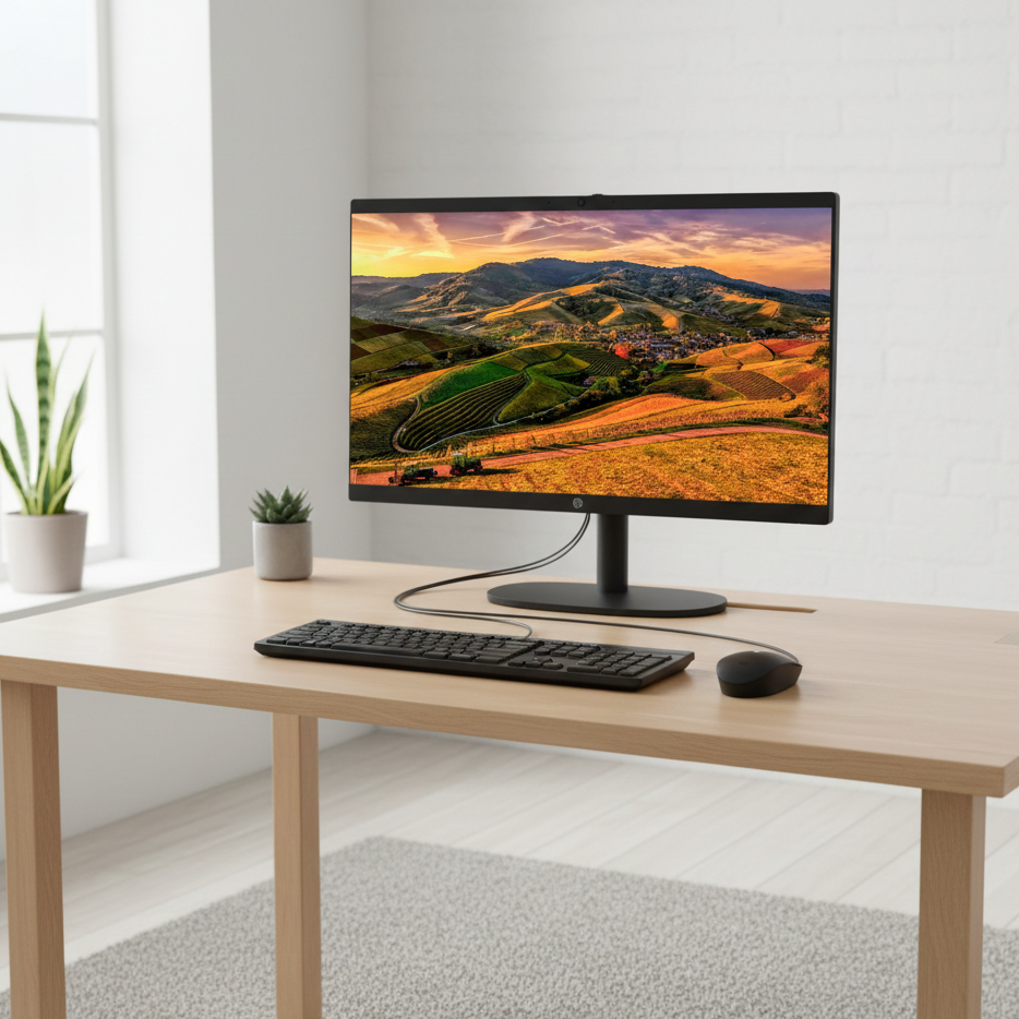Computador HP All in One 22 DG0205LA con pantalla Full HD y procesador Celeron N100
