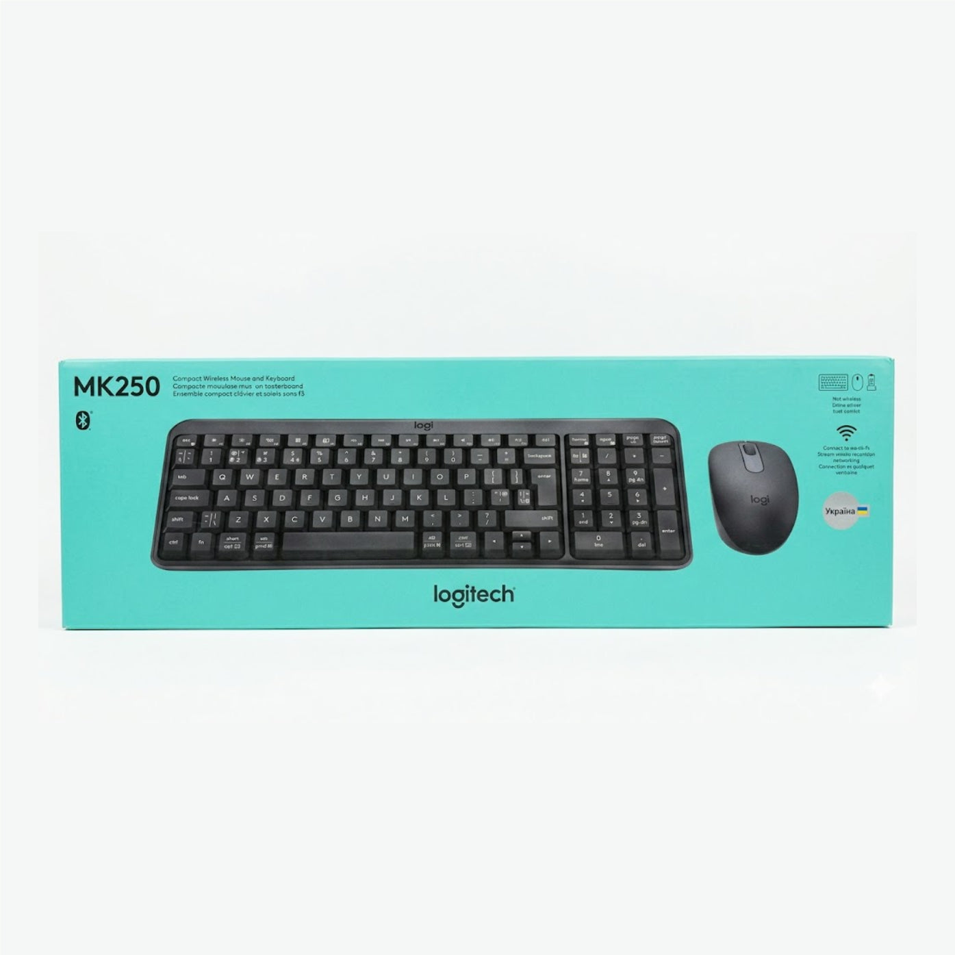 Combo Logitech MK250 teclado y mouse inalámbricos con conexión Bluetooth