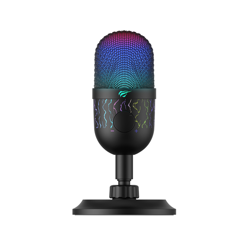 Micrófono USB Havit GK52 RGB para gaming y streaming
