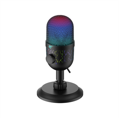 Micrófono USB Havit GK52 RGB para gaming y streaming