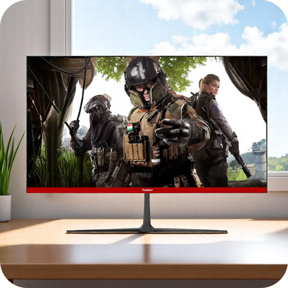 monitor janus sobre un escritorio 