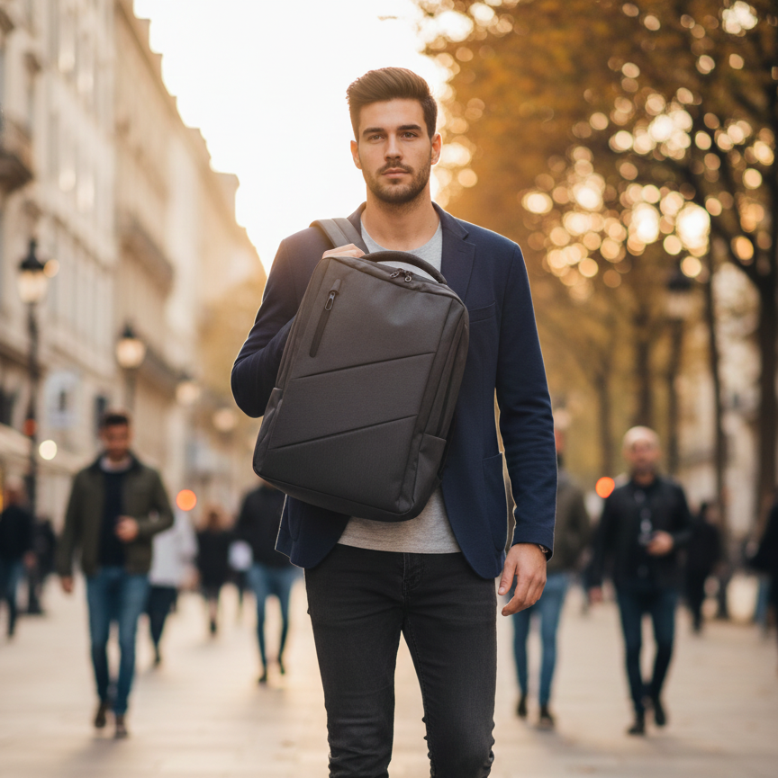 Morral corporativo 106 mochila para laptop con puerto USB y diseño ejecutivo