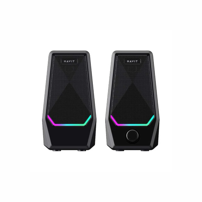 Parlantes estéreo USB Havit SK768 compactos para PC y laptop sin drivers