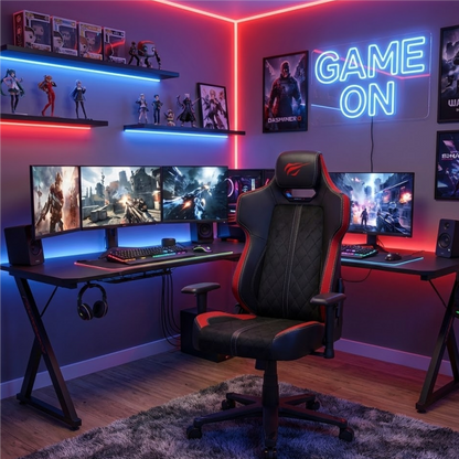 Silla gamer Havit GC926A Pro ergonómica reclinable