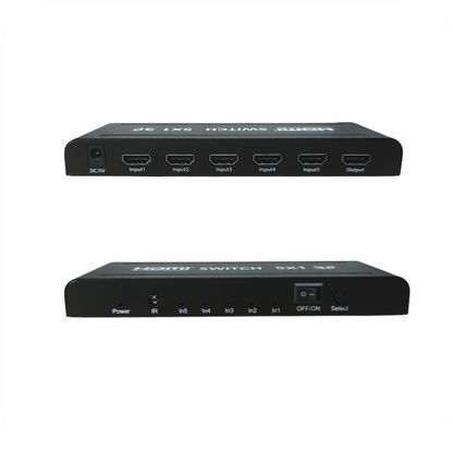 Switch HDMI con control remoto para múltiples dispositivos
