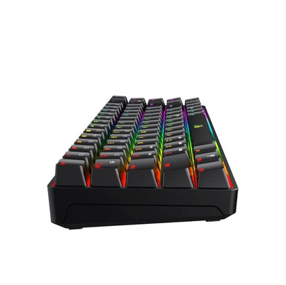 Teclado mecánico Havit KB860L-SP RGB 60 por ciento gamer